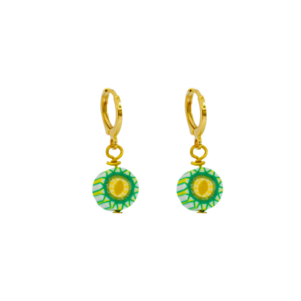 Cantaloupe Melon Earrings, Novelty Fruit Earrings | by Ifemi Jewels