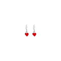 Classic Red Hearts Earrings, Playing Cards inspired Queen of Hearts | by lovedbynlanla